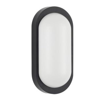 Mini Aplica LED de perete exterior, IP65, TIEPOLO negru