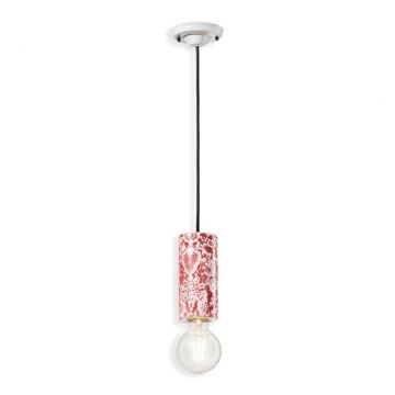 Pendul design italian realizat manual din ceramica PI, D.8cm