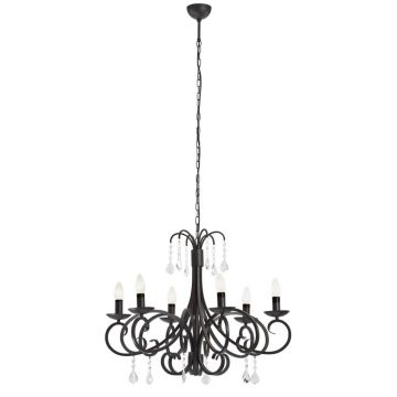 Pendul design modern Diadema negru 64cm