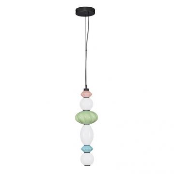 Pendul LED decorativ ceramic Verde, Albastru, Alb, Roz, ONETA