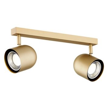 Plafoniera cu 2 spoturi design modern Isola auriu