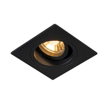 Spot incastrabil, directionabil CHUCK DL SQUARE, negru
