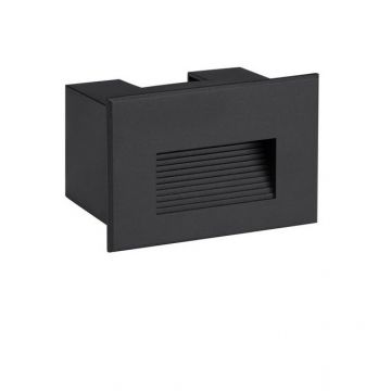 Spot LED incastrabil exterior, ambiental, IP65, POLKA negru