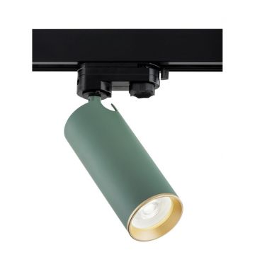 Spot pe sina TORELLO verde / Accesoriu pentru sinele trifazate ARGON T-RACK