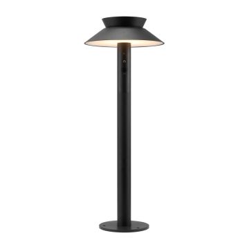 Stalp LED solar de exterior cu senzor de miscare IP44 Justina negru