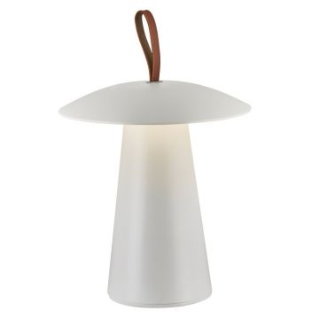 Veioza LED portabila de exterior design nordic IP54 Ara To-Go alba