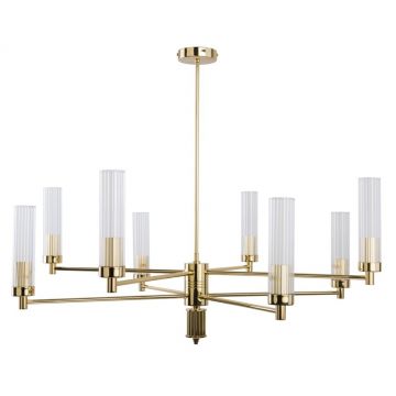 Candelabru modern realizat manual din alama Seti 8L