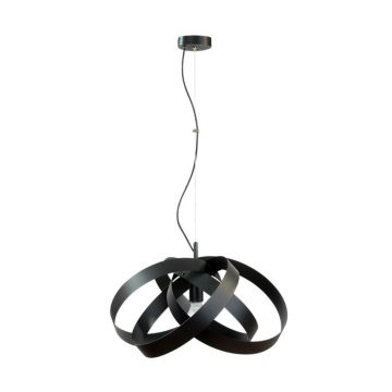 Lustra design modern Flores negru 50cm