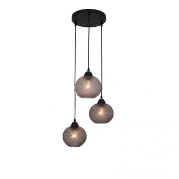 Lustra design modern Porto 3L gri NVL-8103994