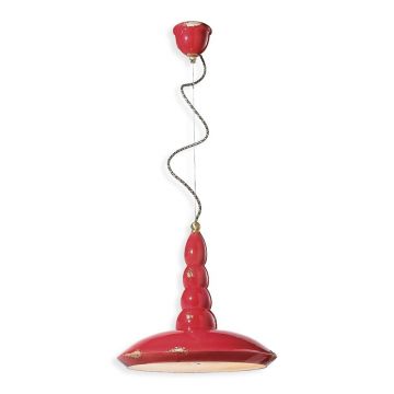 Lustra design retro realizat manual din ceramica VINTAGE