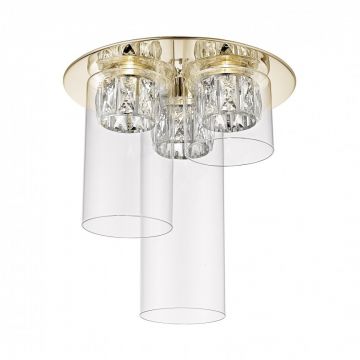 Lustra LED aplicata design modern GEM auriu C0389-03F-F7AC ZL