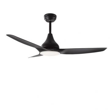 Lustra LED cu ventilator si telecomanda design modern Samoa negru NVL-5267302