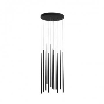Lustra LED design modern minimalist Ã˜45cm Louise 12 black ZZ AZ3419