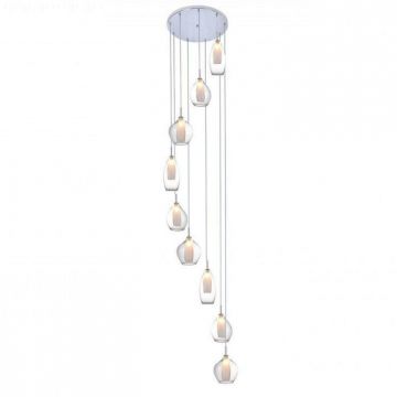 Lustra moderna AMBER MILANO 9 clar ZZ AZ3102