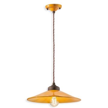 Pendul design retro realizat manual din ceramica si metal COLORS