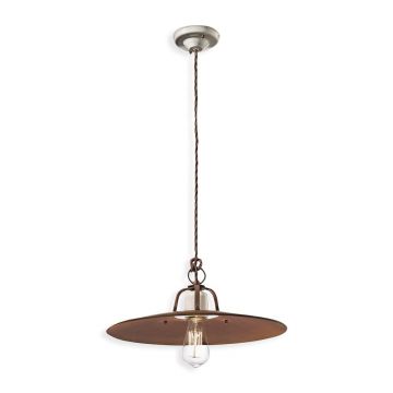Pendul design retro realizat manual din ceramica si metal GRUNGE