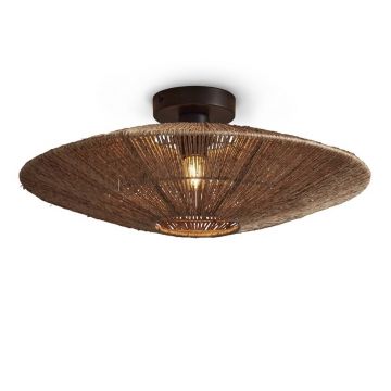 Plafoniera eco din iuta Iguazu L disc 55cm, natur