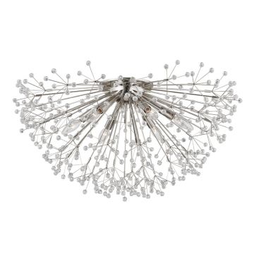 Plafoniera LUX design modern DUNKIRK nichel lucios, cu 6 surse de lumina