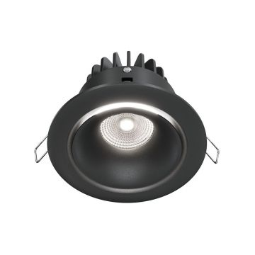Spot LED incastrabil dimabil design modern Yin negru 9,8cm