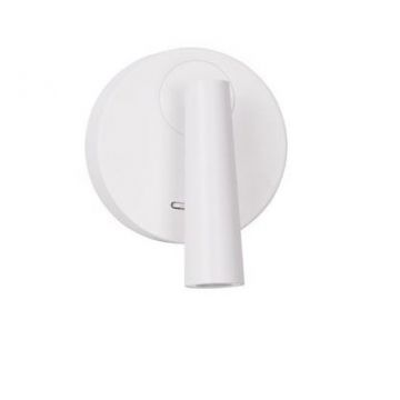 Aplica cu Spot LED directionabil stil minimalist TICO alba, NVL-9695146
