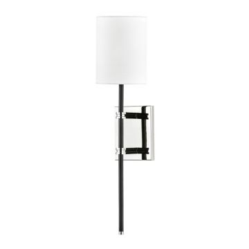 Aplica de perete design modern DENISE nichel lucios, negru