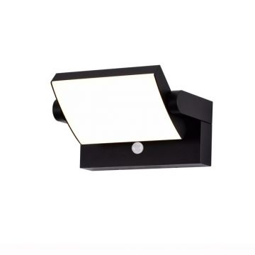 Aplica de perete exterior LED, Protectie IP54, Senzor de miscare, Cooper negru MA-8473