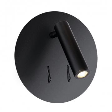 Aplica LED ambientala cu spot directionabil FARO neagra ZZ AZ3204