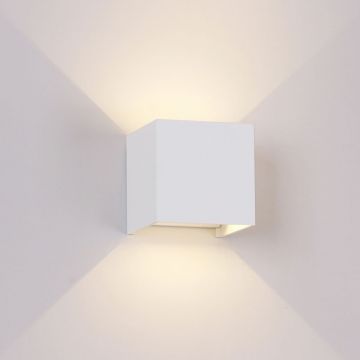 Aplica LED dimabila iluminat exterior ambiental IP54 DAVOS alba MA-8600