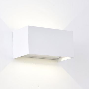 Aplica LED dimabila iluminat exterior ambiental IP54 DAVOS Double alb MA-8606