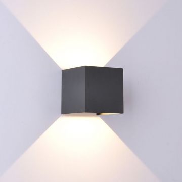 Aplica LED dimabila iluminat exterior ambiental IP54 DAVOS gri MA-8589