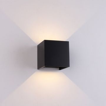 Aplica LED dimabila iluminat exterior ambiental IP54 DAVOS neagra MA-8601