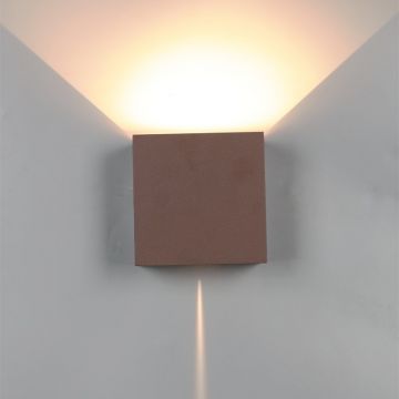 Aplica LED dimabila iluminat exterior ambiental IP54 DAVOS XL corten MA-8612