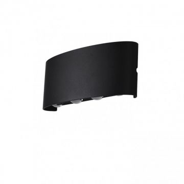 Aplica LED moderna de exterior ambientala IP54 GINNA 3 neagra ZZ AZ3484