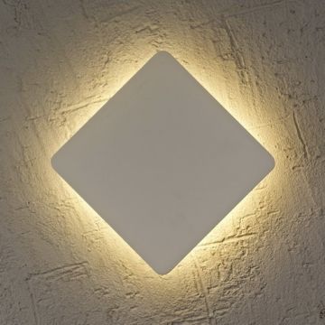 Aplica LED stil ambiental BORA BORA square 3000K 6W alba MA-C0103