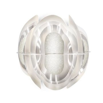 Aplica moderna design Art Deco realizata manual Fiordlys White