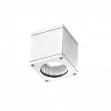 Aplica moderna exterior cu iluminat ambiental IP54 JOE SQUARE alba ZZ AZ3324