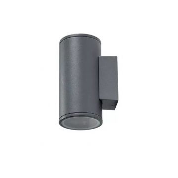 Aplica moderna exterior cu iluminat ambiental IP54 JOE WALL 2 gri inchis ZZ AZ3319