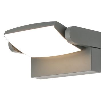 Aplica perete exterior, Directionabila, IP65, HOOD gri inchis MA-8896