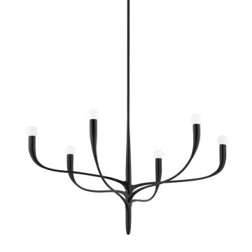 Candelabru LUX design elegant LABRA cu 6 surse de lumina 9606-AI-CE HVL