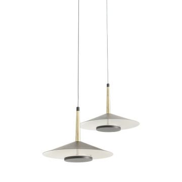 Lustra cu 2 pendule LED design tehnic ORION MA-7306