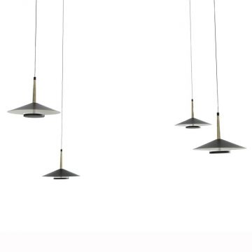 Lustra cu 4 pendule LED design tehnic ORION MA-7307