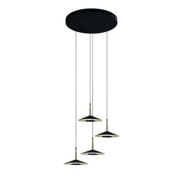 Lustra cu 4 pendule LED design tehnic ORION MA-7476