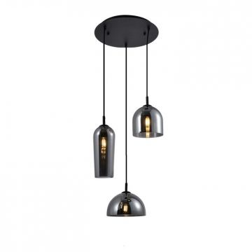 Lustra design modern Blanca 3 fumuriu ZZ AZ3336