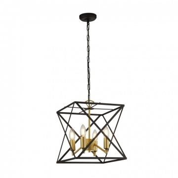 Lustra design modern Hexa 4784-4BK SRT