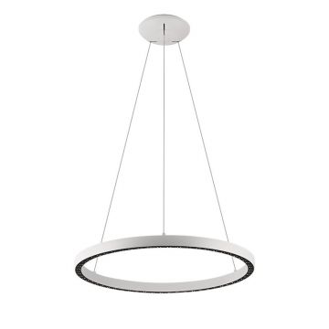 Lustra LED design circular, Diametru 62,8cm, RIUMAR alb, MA-8672
