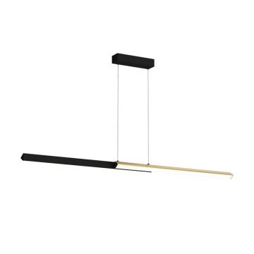 Lustra LED, Design Liniar, 44W 3000K BLACK-BRASS ZB-2559