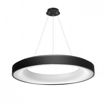 Lustra LED dimabila cu telecomanda SOVANA 80 neagra ZZ AZ3449
