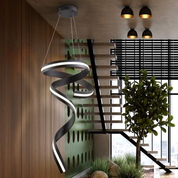 Lustra LED suspendata cu telecomanda Amara