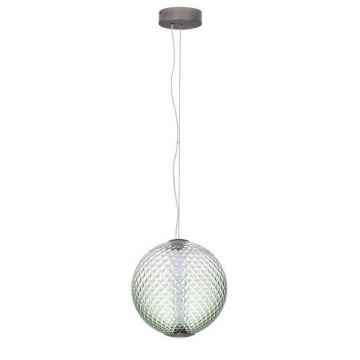Lustra, Pendul LED, Sticla Verde, AORA, NVL-9191246