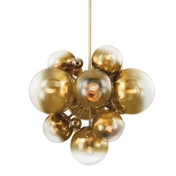Lustra suspendata cu 13 globuri sticla, Kyoto 427-36-VPB-CE HVL